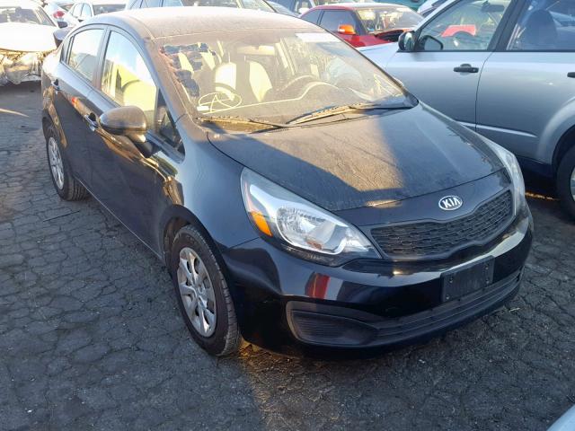 KNADM4A3XD6292312 - 2013 KIA RIO LX BLACK photo 1