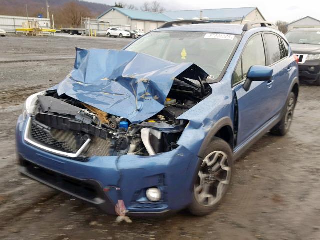 JF2GPABC7H8200850 - 2017 SUBARU CROSSTREK BLUE photo 2