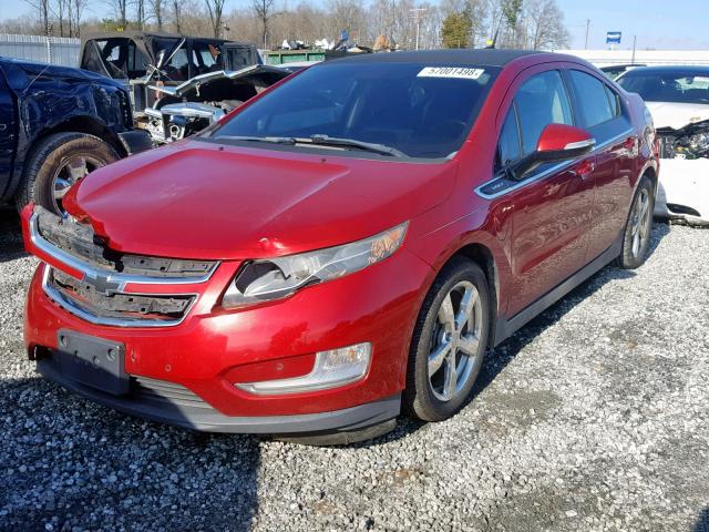 1G1RD6E43BU101483 - 2011 CHEVROLET VOLT RED photo 2