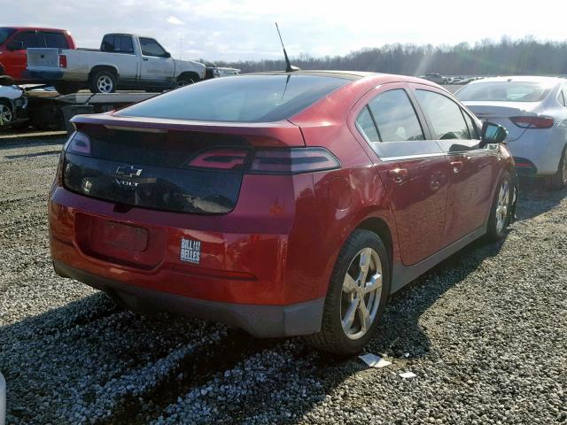 1G1RD6E43BU101483 - 2011 CHEVROLET VOLT RED photo 4