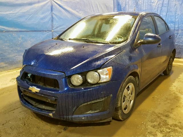 1G1JA5SG4D4177621 - 2013 CHEVROLET SONIC LS 蓝色 照片 2