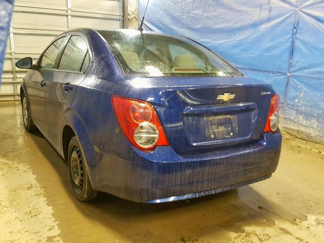 1G1JA5SG4D4177621 - 2013 CHEVROLET SONIC LS 蓝色 照片 3