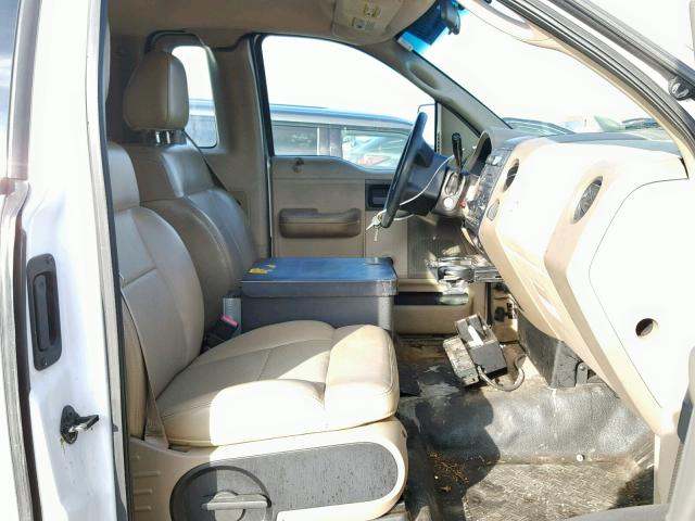 1FTRF12208KC02931 - 2008 FORD F150 WHITE photo 5