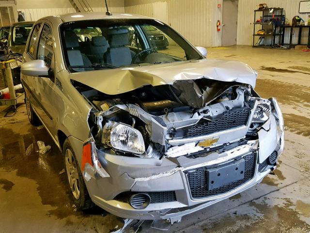 KL1TD6DE5AB084694 - 2010 CHEVROLET AVEO LS SILVER photo 1