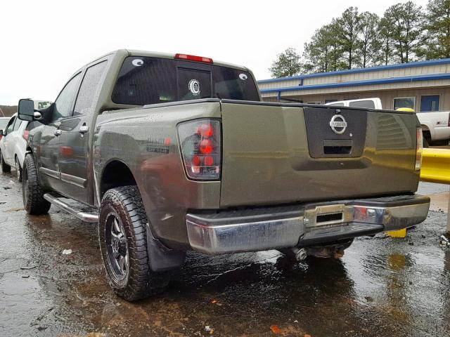 1N6AA07A84N535048 - 2004 NISSAN TITAN XE GREEN photo 3