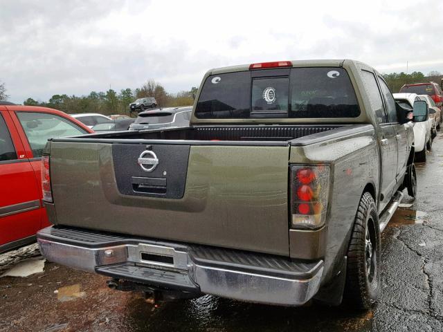 1N6AA07A84N535048 - 2004 NISSAN TITAN XE GREEN photo 4