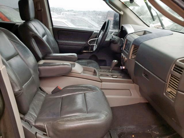 1N6AA07A84N535048 - 2004 NISSAN TITAN XE GREEN photo 5