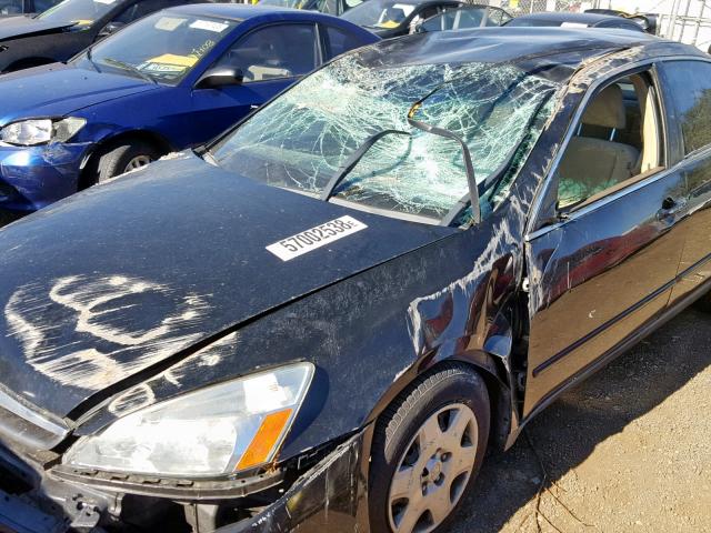 1HGCM56467A036807 - 2007 HONDA ACCORD LX BLACK photo 9