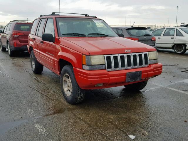 1J4GZ48S1WC361160 - 1998 JEEP GRAND CHER RED photo 1