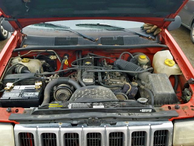 1J4GZ48S1WC361160 - 1998 JEEP GRAND CHER RED photo 7