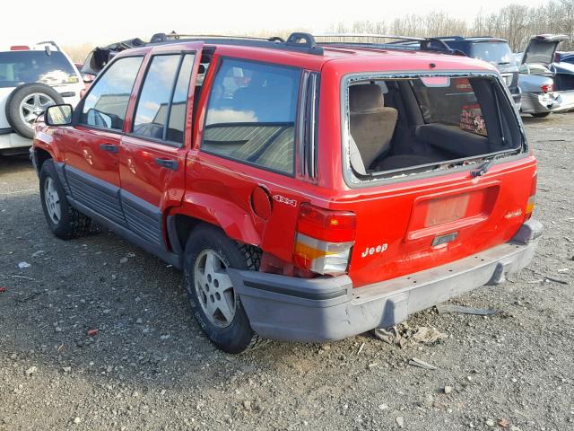 1J4GZ58S3RC260230 - 1994 JEEP GRAND CHER RED photo 3