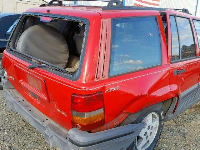 1J4GZ58S3RC260230 - 1994 JEEP GRAND CHER RED photo 9