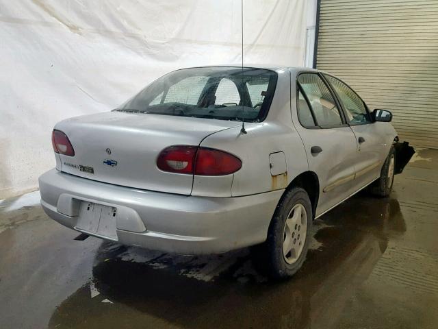 1G1JC524X27459175 - 2002 CHEVROLET CAVALIER B SILVER photo 4