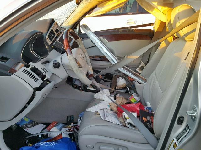 4T1BK3DB3BU416406 - 2011 TOYOTA AVALON BAS SILVER photo 5