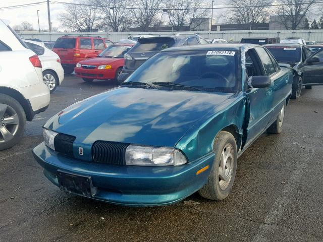 1G3NL52T9TM314535 - 1996 OLDSMOBILE ACHIEVA SL GREEN photo 2