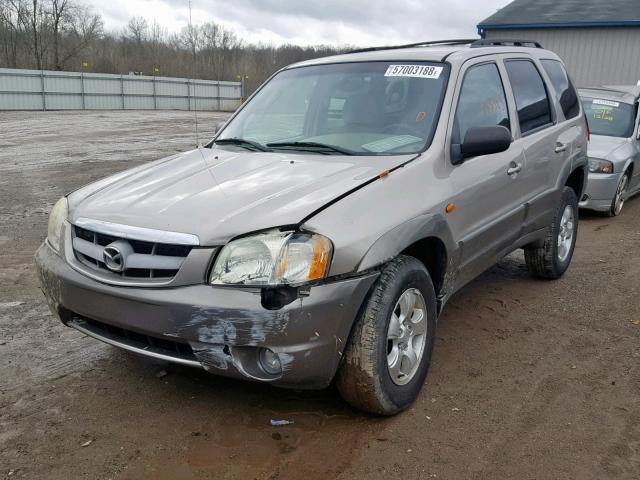 4F2YU08152KM63330 - 2002 MAZDA TRIBUTE LX GOLD photo 2