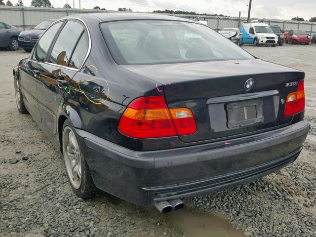 WBAEV53443KM31403 - 2003 BMW 330 I BLACK photo 3