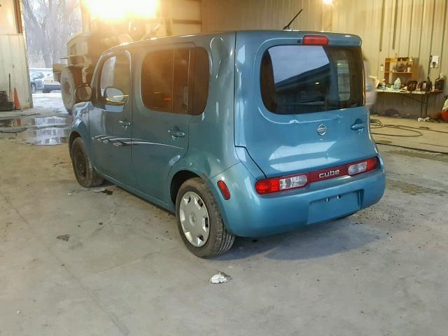 JN8AZ2KR3AT150108 - 2010 NISSAN CUBE BASE BLUE photo 3