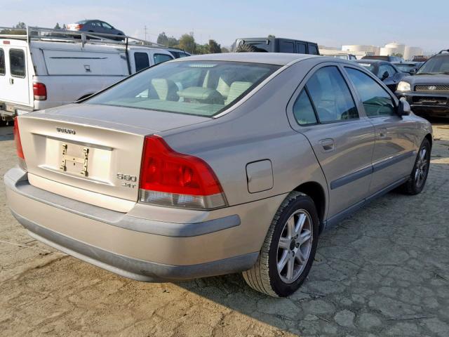 YV1RS58D822132141 - 2002 VOLVO S60 2.4T BEIGE photo 4