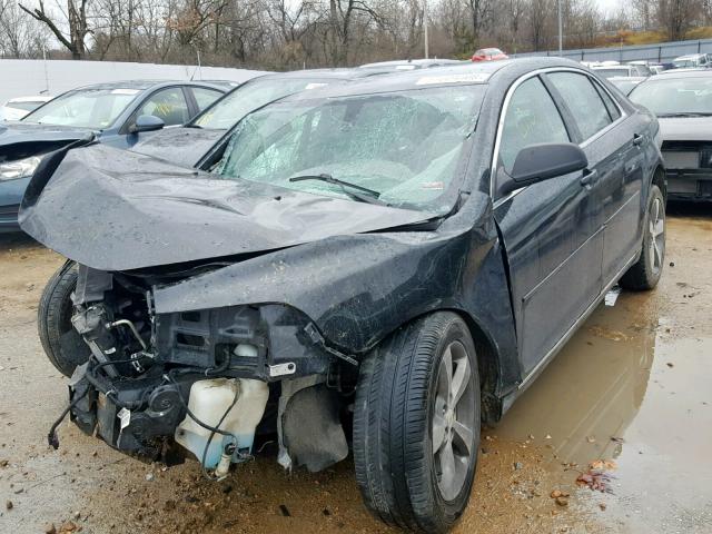 1G1ZC5E10BF221703 - 2011 CHEVROLET MALIBU 1LT BLACK photo 2