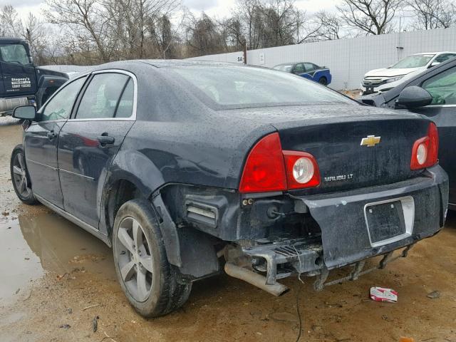 1G1ZC5E10BF221703 - 2011 CHEVROLET MALIBU 1LT BLACK photo 3