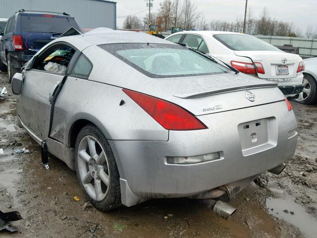 JN1AZ34DX3T109516 - 2003 NISSAN 350Z COUPE SILVER photo 3