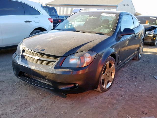 1G1AP18P577174602 - 2007 CHEVROLET COBALT SS BLACK photo 2