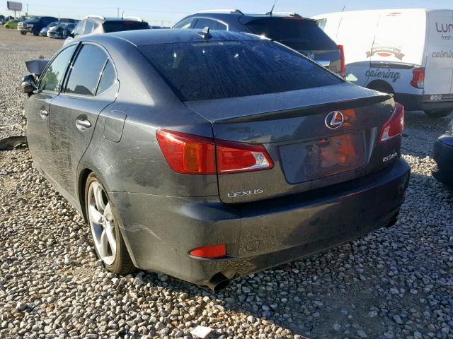 JTHBE5C20A5024354 - 2010 LEXUS IS 350 GRAY photo 3