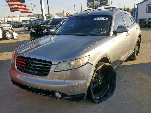 JNRAS08W94X200296 - 2004 INFINITI FX35 GRAY photo 2