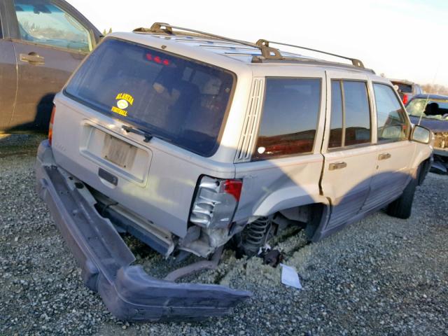 1J4GZ58S1TC294481 - 1996 JEEP GRAND CHER GRAY photo 4