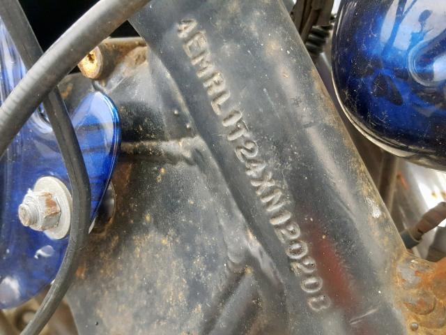 4EMRL1T24XN120208 - 1999 HARLEY-DAVIDSON MOTORCYCLE BLUE photo 10
