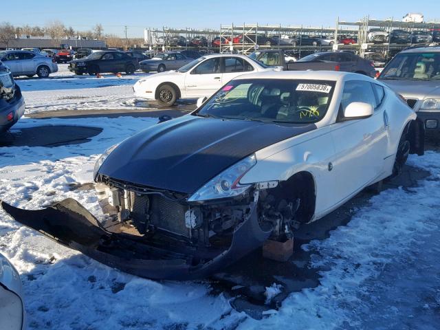 JN1AZ44E39M400098 - 2009 NISSAN 370Z WHITE photo 2