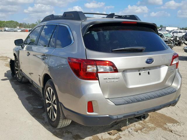 4S4BSENC9H3216891 - 2017 SUBARU OUTBACK 3. SILVER photo 3