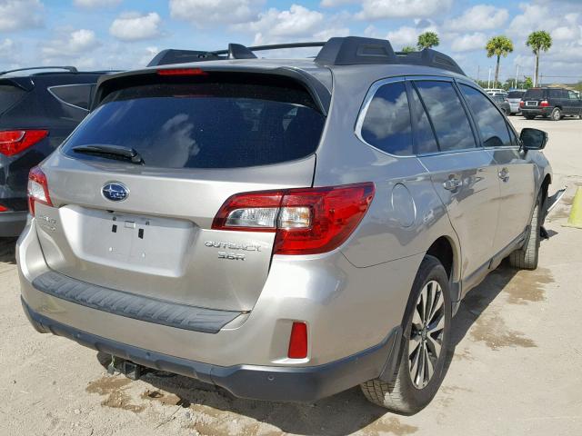 4S4BSENC9H3216891 - 2017 SUBARU OUTBACK 3. SILVER photo 4
