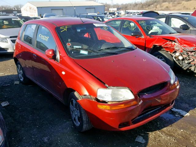 KL1TD66618B276758 - 2008 CHEVROLET AVEO BASE წითელი ფოტო 1