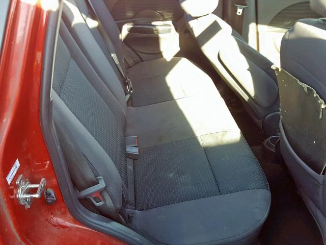 KL1TD66618B276758 - 2008 CHEVROLET AVEO BASE წითელი ფოტო 6