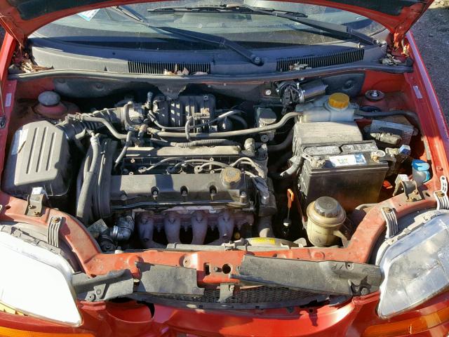 KL1TD66618B276758 - 2008 CHEVROLET AVEO BASE წითელი ფოტო 7