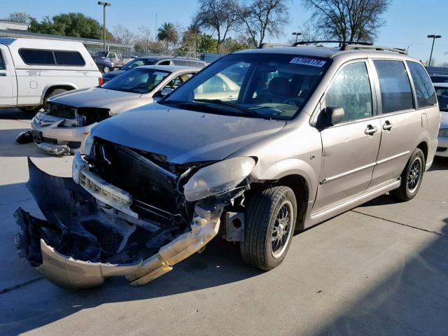 JM3LW28A560563209 - 2006 MAZDA MPV WAGON BEIGE photo 2