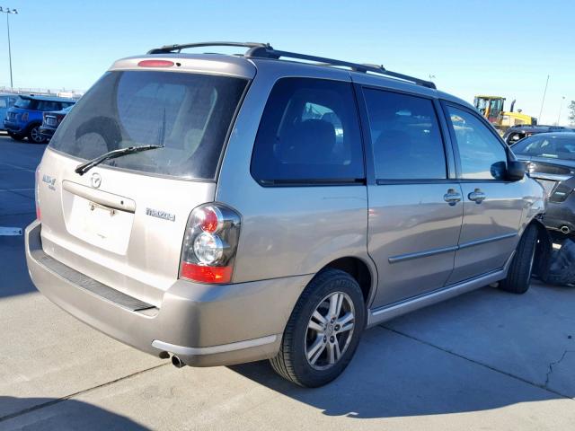 JM3LW28A560563209 - 2006 MAZDA MPV WAGON BEIGE photo 4