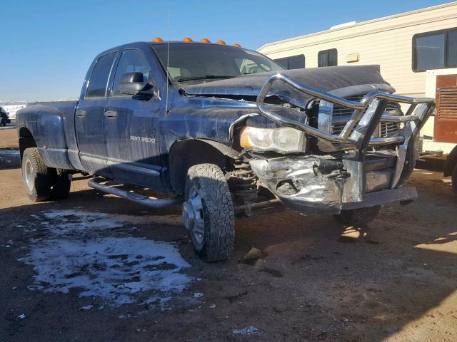 3D7MU48C84G105856 - 2004 DODGE RAM 3500 S BLUE photo 1