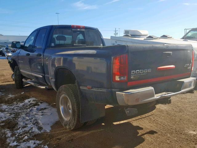 3D7MU48C84G105856 - 2004 DODGE RAM 3500 S BLUE photo 3