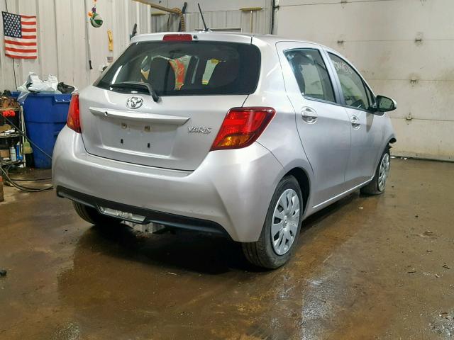 VNKKTUD37HA080423 - 2017 TOYOTA YARIS L SILVER photo 4