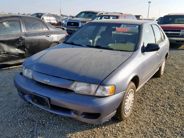 1N4AB41D0XC732506 - 1999 NISSAN SENTRA BAS BLUE photo 2