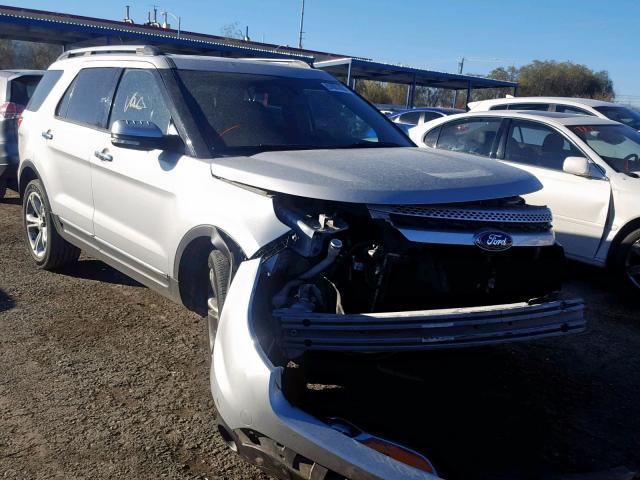 1FM5K7F88EGC01628 - 2014 FORD EXPLORER L WHITE photo 1