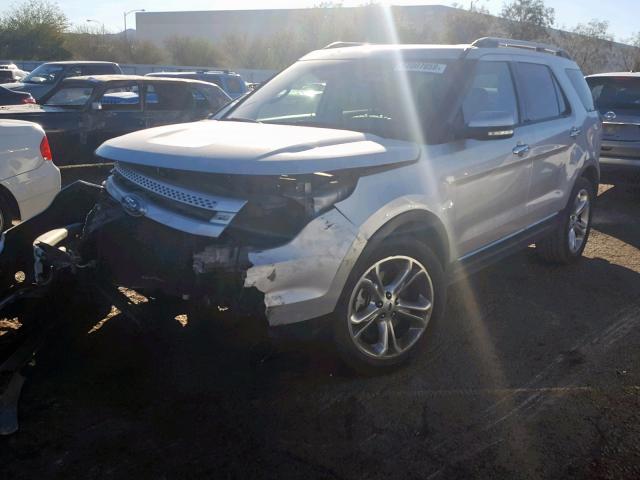 1FM5K7F88EGC01628 - 2014 FORD EXPLORER L WHITE photo 2