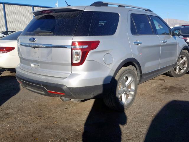 1FM5K7F88EGC01628 - 2014 FORD EXPLORER L WHITE photo 4