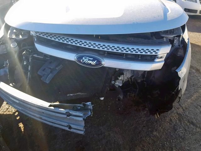 1FM5K7F88EGC01628 - 2014 FORD EXPLORER L WHITE photo 7