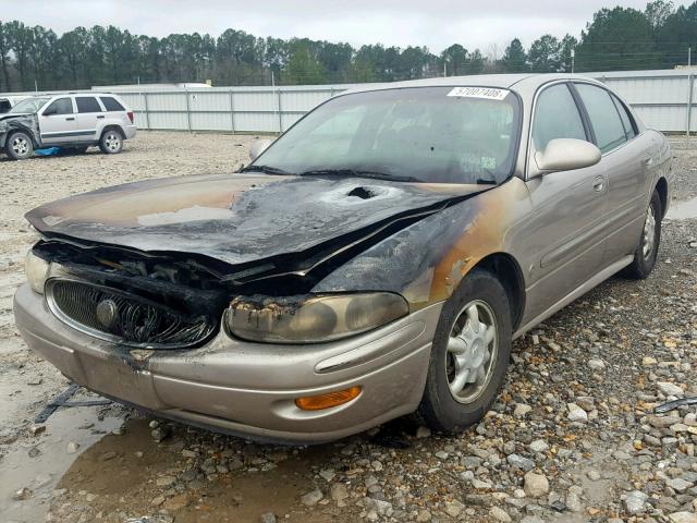 1G4HP54KX14213292 - 2001 BUICK LESABRE CU BROWN photo 2