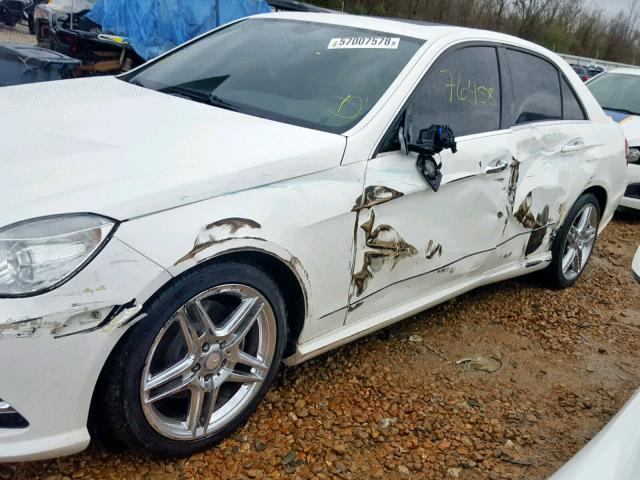 WDDHF8JB0DA743912 - 2013 MERCEDES-BENZ E 350 4MAT WHITE photo 9