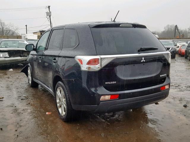 JA4AZ3A30EZ000582 - 2014 MITSUBISHI OUTLANDER BLACK photo 3